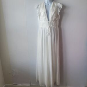 Lulu's Cream Jumpsuit